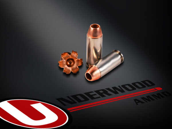 an image of a box of Underwood 10mm Auto 155 Gr. TAC-XP Hollow Point- Lead Free