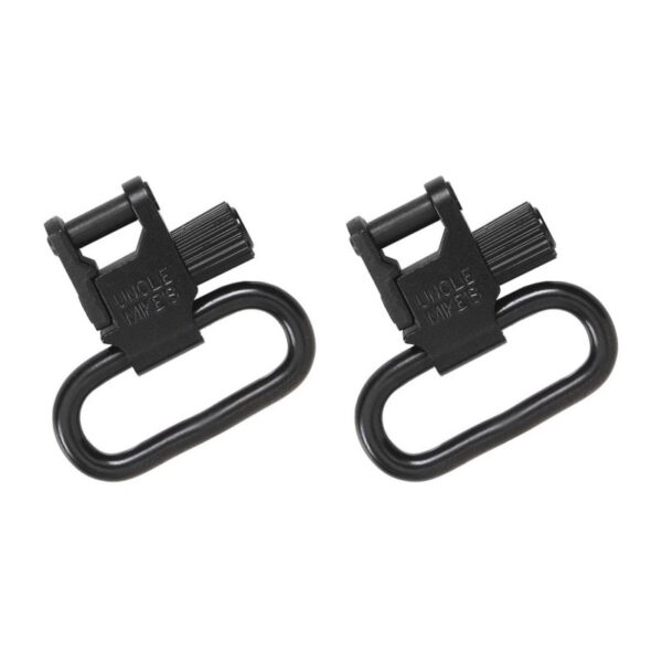 an image of the product Uncle Mike's Quick Detachable Super Sling Swivels 1.25"- Black- 1403-3