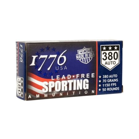 an image of the product 1776 USA .380 Auto 70 Gr. Sinterfire Lead-Free Ball- Box of 50 - 1776380070