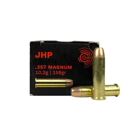 an image of the product Geco .357 Magnum 158 Gr. Jacketed Hollow Point- Box of 50 - 2317721