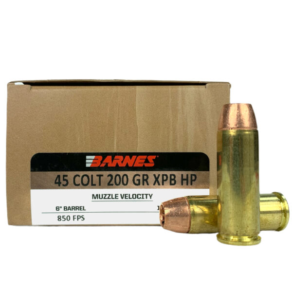 Barnes Pioneer .45 Long Colt 200 Gr. XPB Hollow Point- Lead-Free- Box of 20- 32143