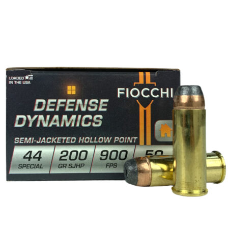 Fiocchi Defense Dynamics .44 Special 200 Gr. Semi-Jacketed Hollow Point- Box of 50- 44SA500