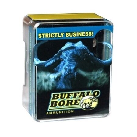 an image of the product Buffalo Bore .45 ACP +P 230 Gr. Full Metal Jacket Flat Nose- Box of 20 - 45-230FMJ/20