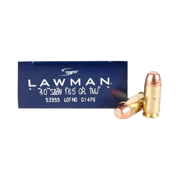 an image of the product Speer Lawman .40 S&W 165 Gr. Total Metal Jacket- Box of 50 - 53955