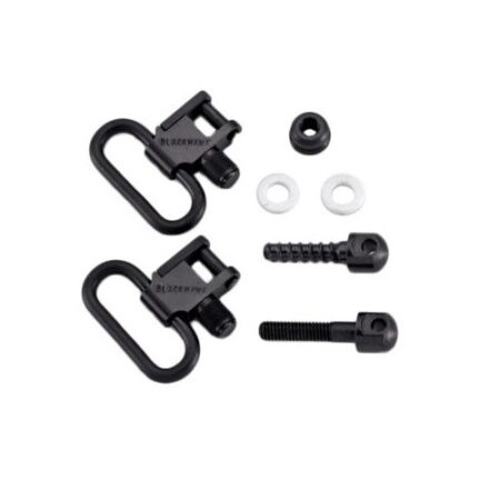 an image of the product BlackHawk Lok-Down Detachable Sling Swivel Set 1-1/4"- Black- 70SW15BK