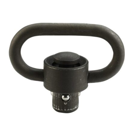 an image of the product BlackHawk Heavy Duty Push Button Sling Swivel- Black- 71SS00BK