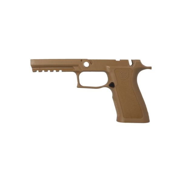 an image of the product SIG SAUER P320 X- Series Grip Module Assembly, Full size, Medium, Manual Safety, 9mm, .40S&W, .357 Sig- Coyote - 8901481