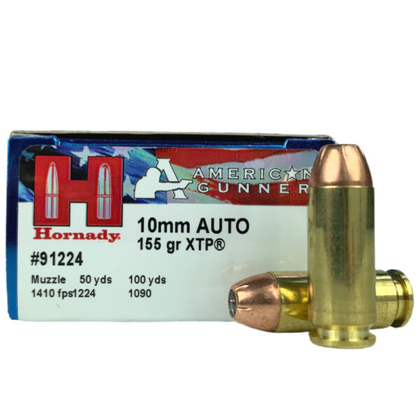 Hornady American Gunner 10mm Auto 155 Gr. XTP Jacketed Hollow Point- Box of 20- 91224