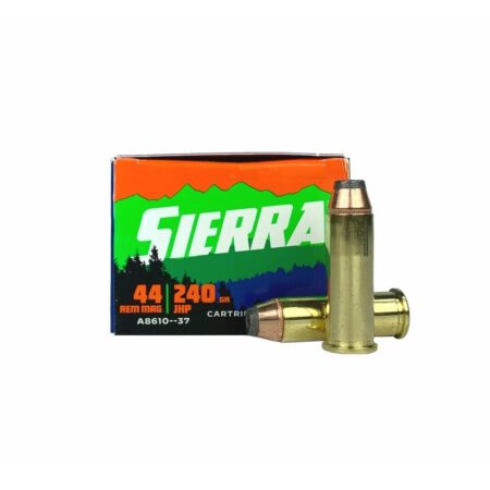 an image of the product Sierra Sports Master .44 Remington Magnum 240 Gr. Jacketed Hollow Point- Box of 20 - A8610-37