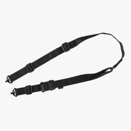 an image of the product Magpul MS1 Multi-Mission QDM Single Point / 2 Point Sling with Dual QDM Swivels- Nylon Black- MAG939-BLK