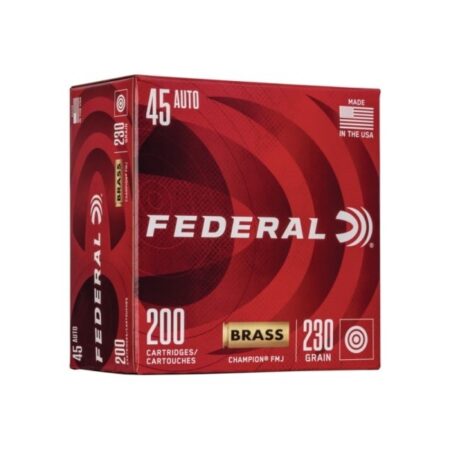 an image of the product Federal Champion .45 ACP 230 Gr. Full Metal Jacket- Box of 200 - WM52332