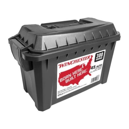 an image of the product Winchester .45 ACP 230 Gr. Full Metal Jacket - Ammo Can of 300 - WW45C