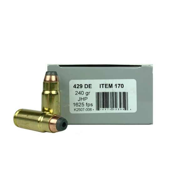 an image of the product Underwood .429 Desert Eagle 240 Gr. Jacketed Hollow Point- Box of 20 - A170