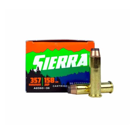 an image of the product Sierra Sports Master .357 Magnum 158 Gr. Jacketed Hollow Point- Box of 20 - A8360-36