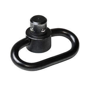 an image of the product NcStar Heavy Duty Push Button QD Sling Swivel 1.25"- Black- AASWQRB