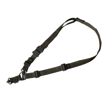 an image of the product MAGPUL MS4 Gen 2 Multi-Mission Single Point / 2 Point Sling with Dual QD Swivels Nylon- RGR- MAG518-RGR