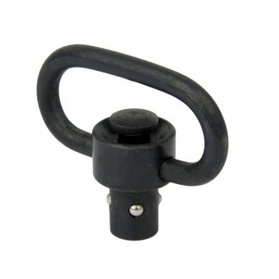 an image of the product Quick Detach Push Button Sling Swivel- Long Length Black- MAR016-L