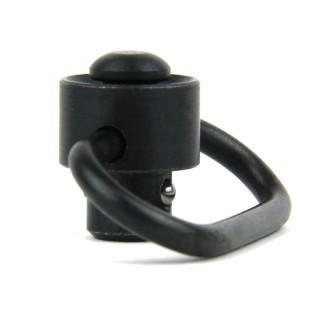 an image of the product Quick Detach Push Button Sling Swivel- Short Length Black- MAR016-S