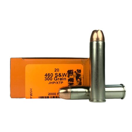 an image of the product HSM Factory Blemish .460 S&W 300 Gr. Hornady XTP Jacketed Hollow Point- Box of 20 - 460SW-3-N-FB