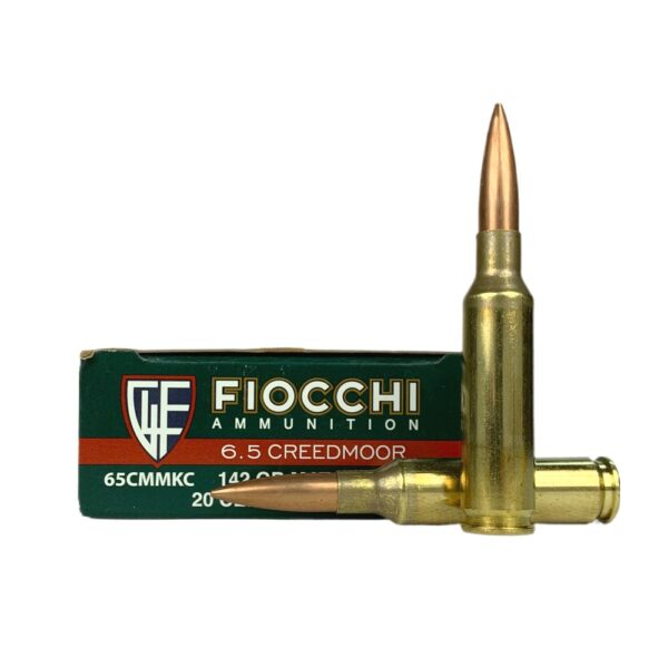 an image of the product Fiocchi Exacta 6.5mm Creedmoor 142 Gr. Sierra MatchKing Hollow Point Boat Tail- Box of 20 - 65CMMKC