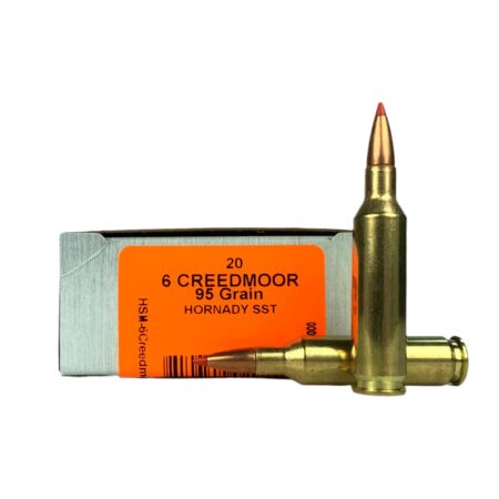 an image of the product HSM Tipping Point 2 6mm Creedmoor 95 Gr. Hornady SST Polymer Tip- Box of 20 - 6CREEDMOOR-5-N