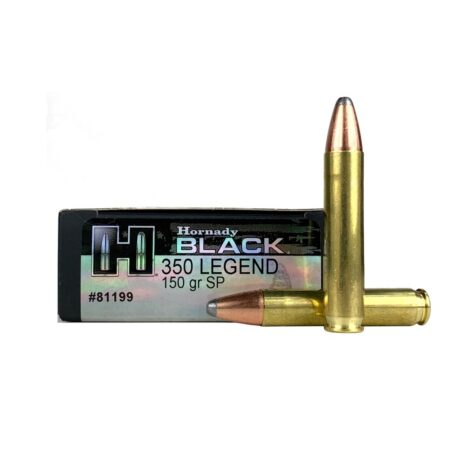 an image of the product Hornady Black .350 Legend 150 Gr. Interlock Spire Point-  Box of 20 - 81199