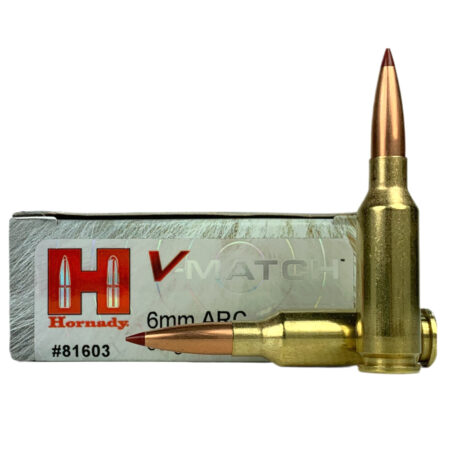 an image of the product Hornady V-Match 6mm ARC 80 Gr. ELD-VT Polymer Tip- Box of 20 - 81603