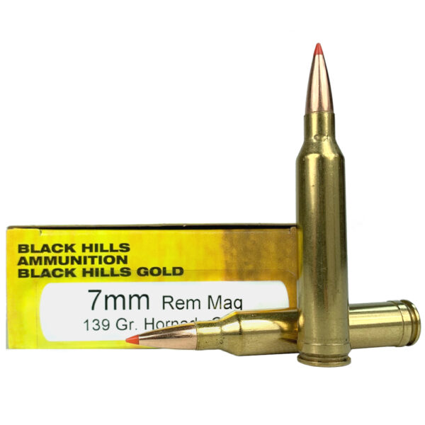 Black Hills Gold 7mm Remington Magnum 139 Gr. Hornady GMX- Lead-Free- Box of 20- 1C7MMRMBHGN5