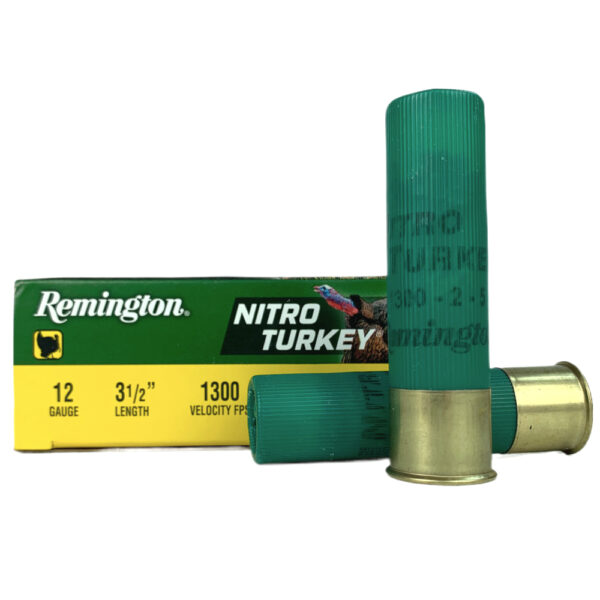 Remington Nitro Turkey 12 Gauge 3-1/2" 2oz #5 Extra Hard Lead Shot- Box of 10- NT12355