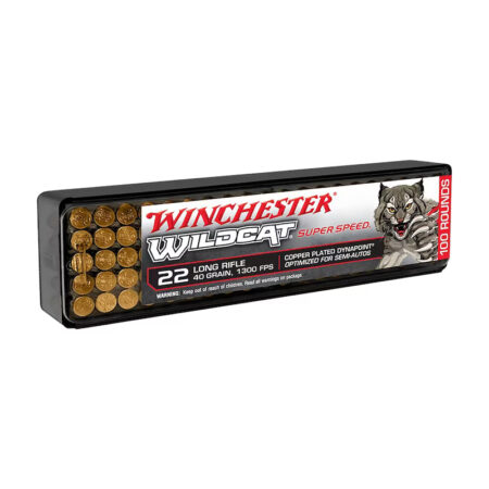 Winchester Wildcat .22 Long Rifle 40 Gr. Copper Plated Dynapoint- Box of 100- WW22LRSSD