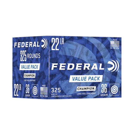 an image of the product Federal Champion .22 Long Rifle 36 Gr. Lead Hollow Point- Value Pack of 325