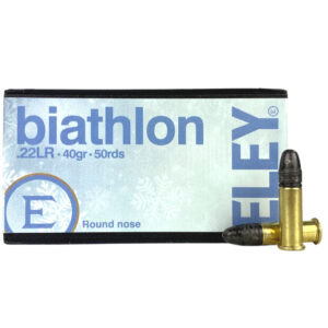 an image of the product Eley Biathlon .22 Long Rifle 40 Gr. Round Nose- Box of 50- A03130